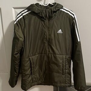 Adidas women Dark Green Puffer Jacket
